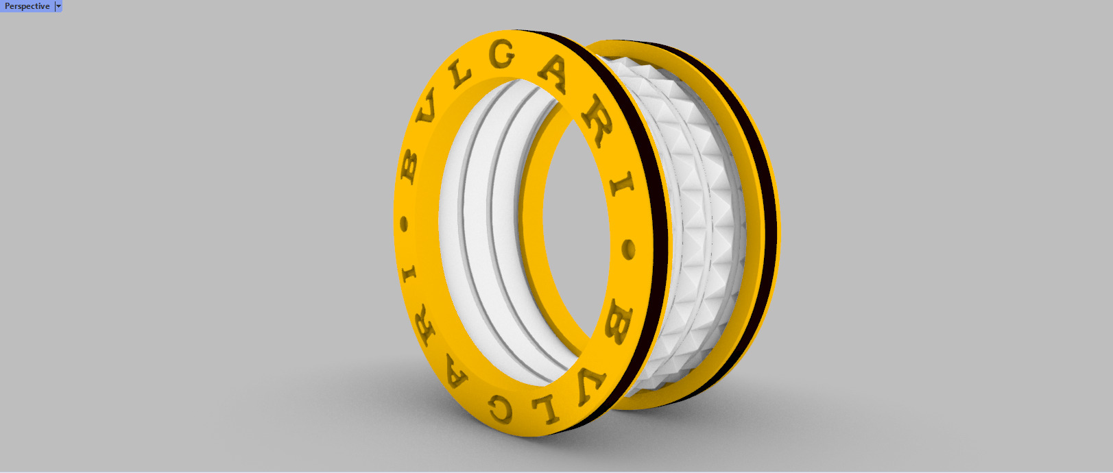 Bvlgari Ring 3D print model E 08 3D print model_35