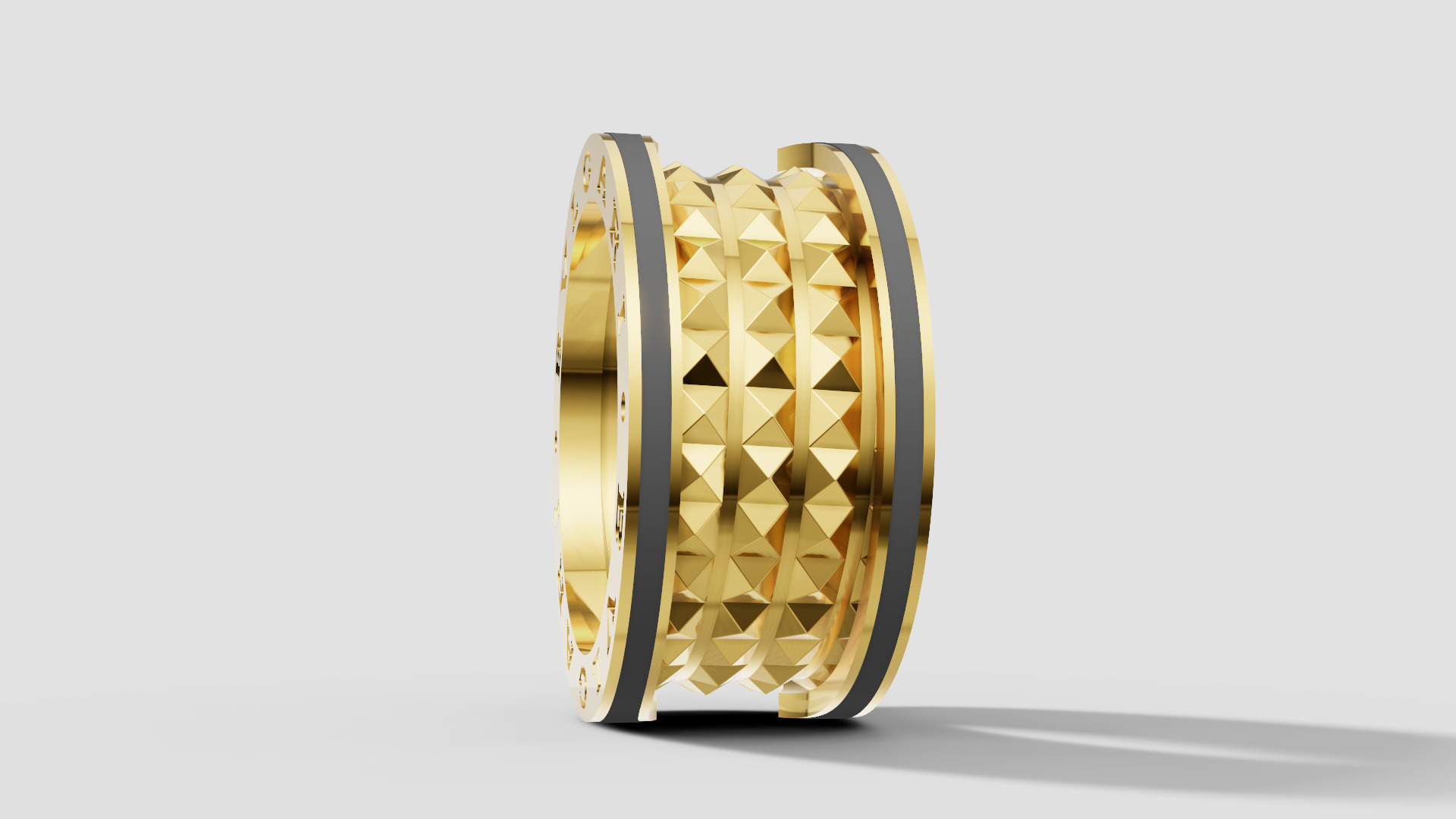 Bvlgari Ring 3D print model E 08 3D print model_9