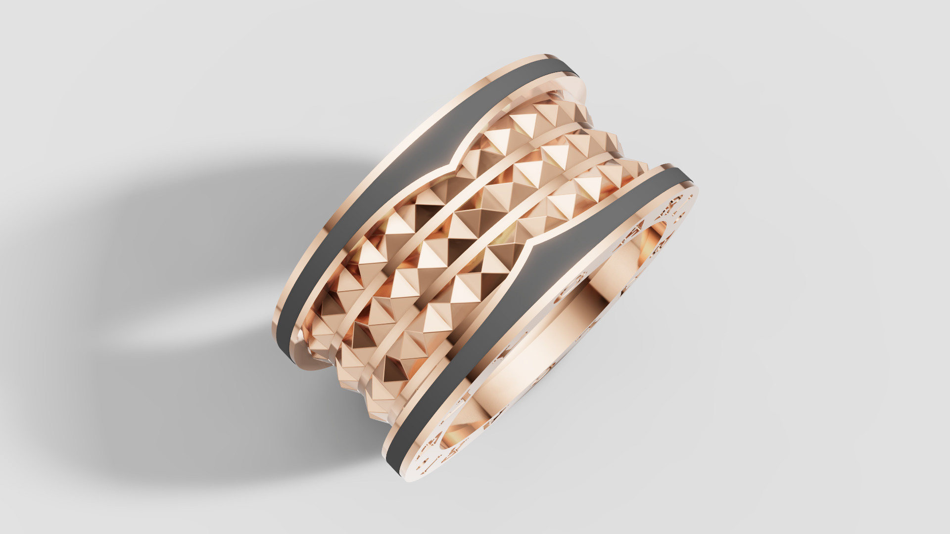 Bvlgari Ring 3D print model E 08 3D print model_20