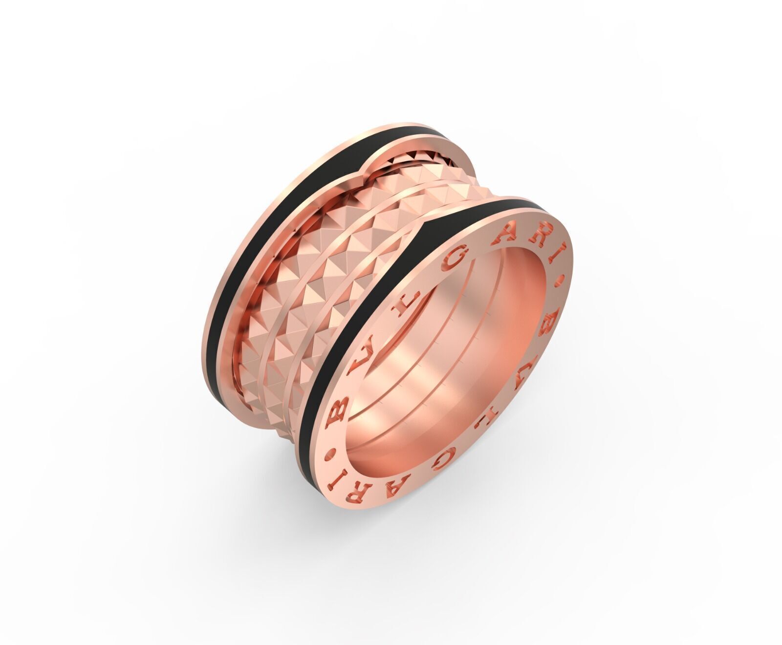 Bvlgari Ring 3D print model E 08 3D print model_3