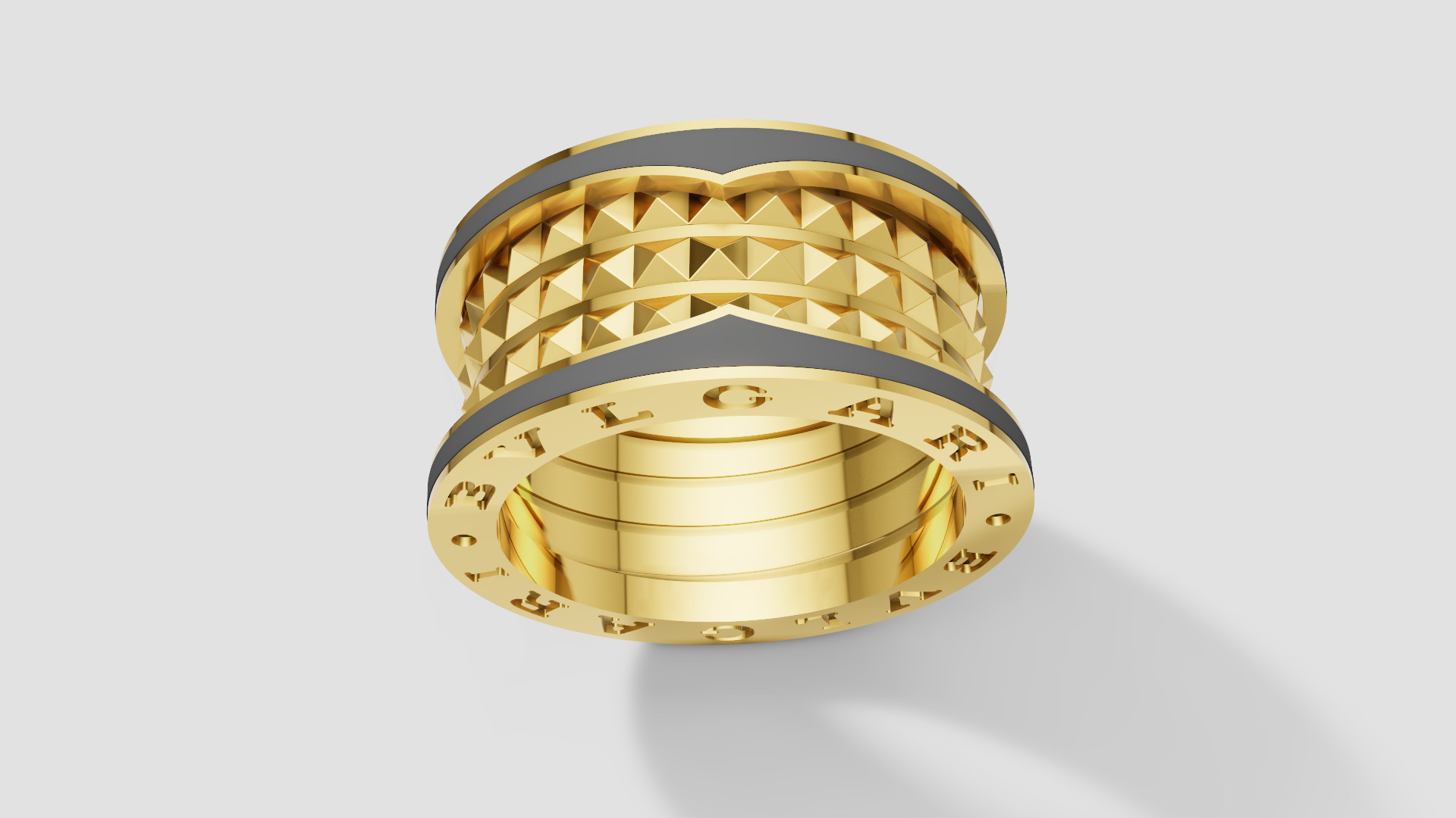 Bvlgari Ring 3D print model E 08 3D print model_5