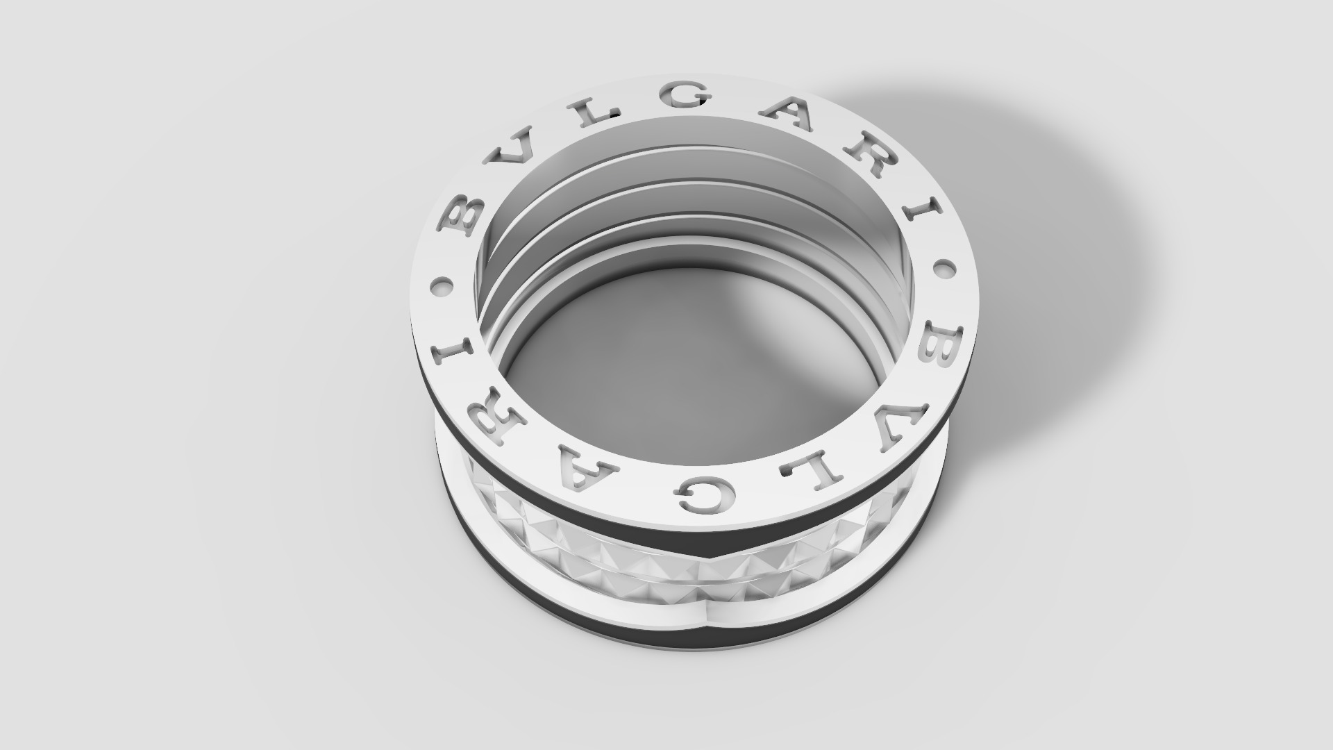 Bvlgari Ring 3D print model E 08 3D print model_18