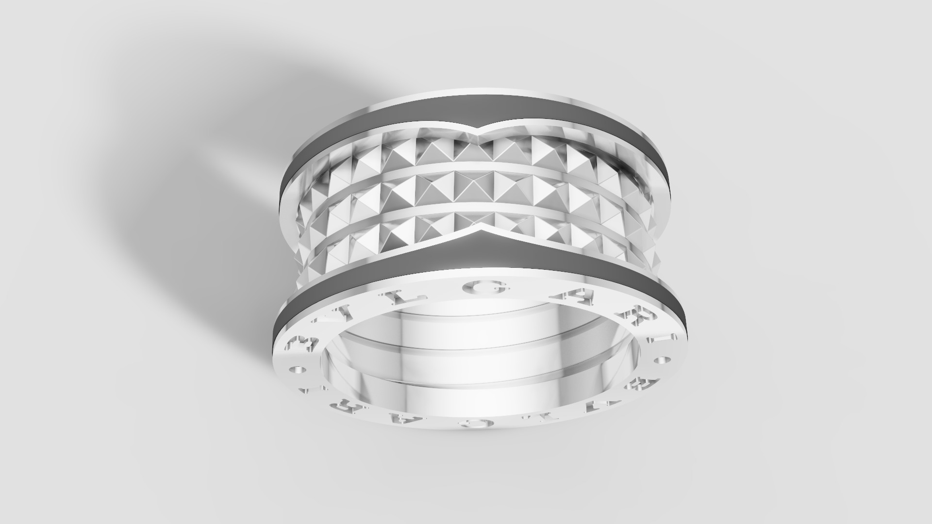 Bvlgari Ring 3D print model E 08 3D print model_14