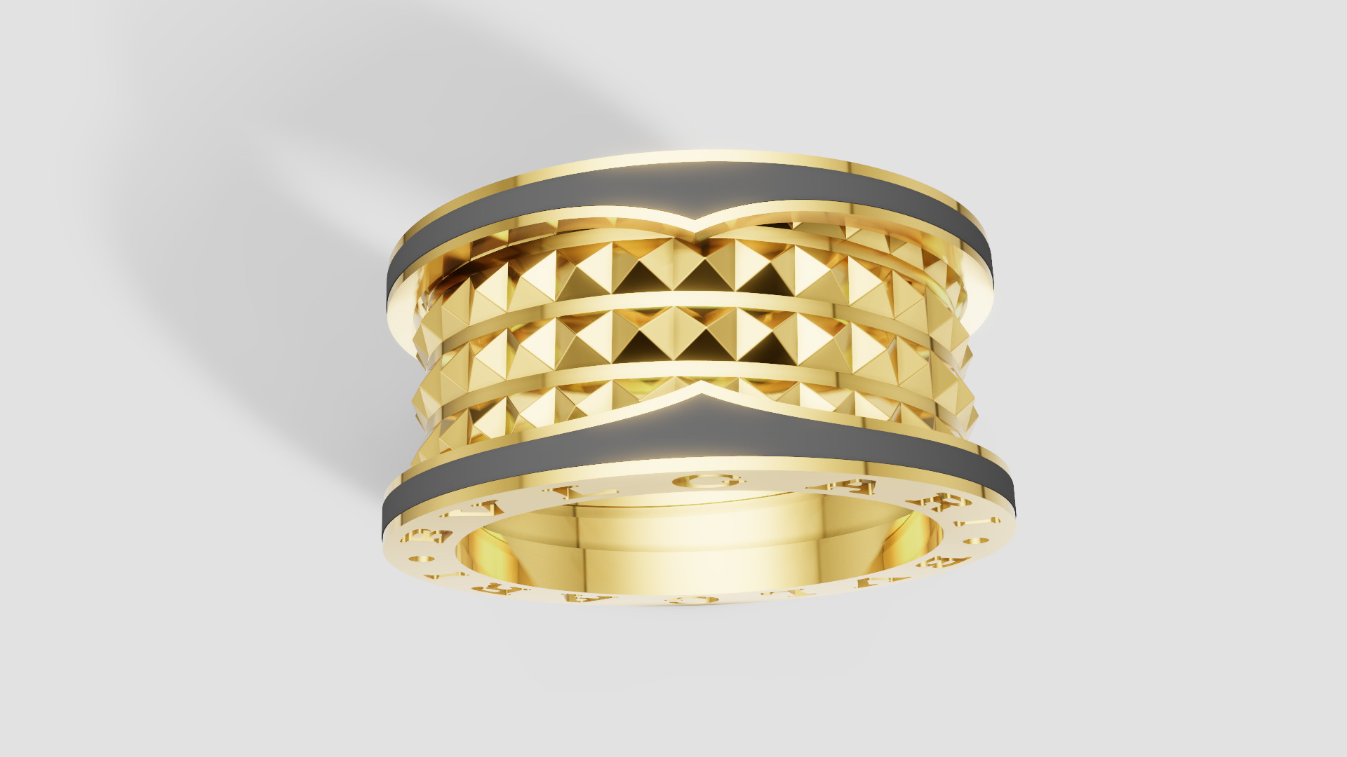 Bvlgari Ring 3D print model E 08 3D print model_10