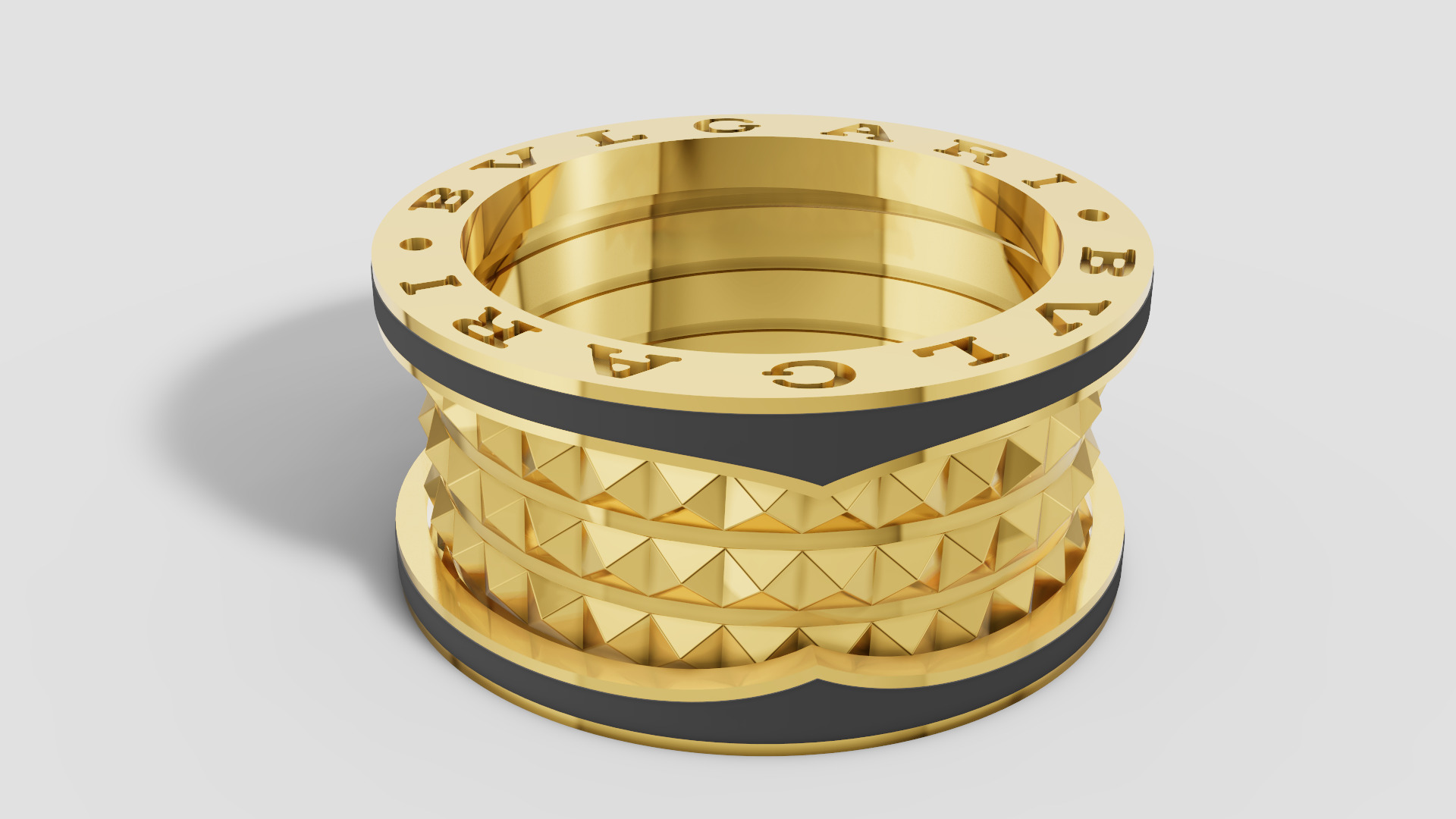 Bvlgari Ring 3D print model E 08 3D print model_11