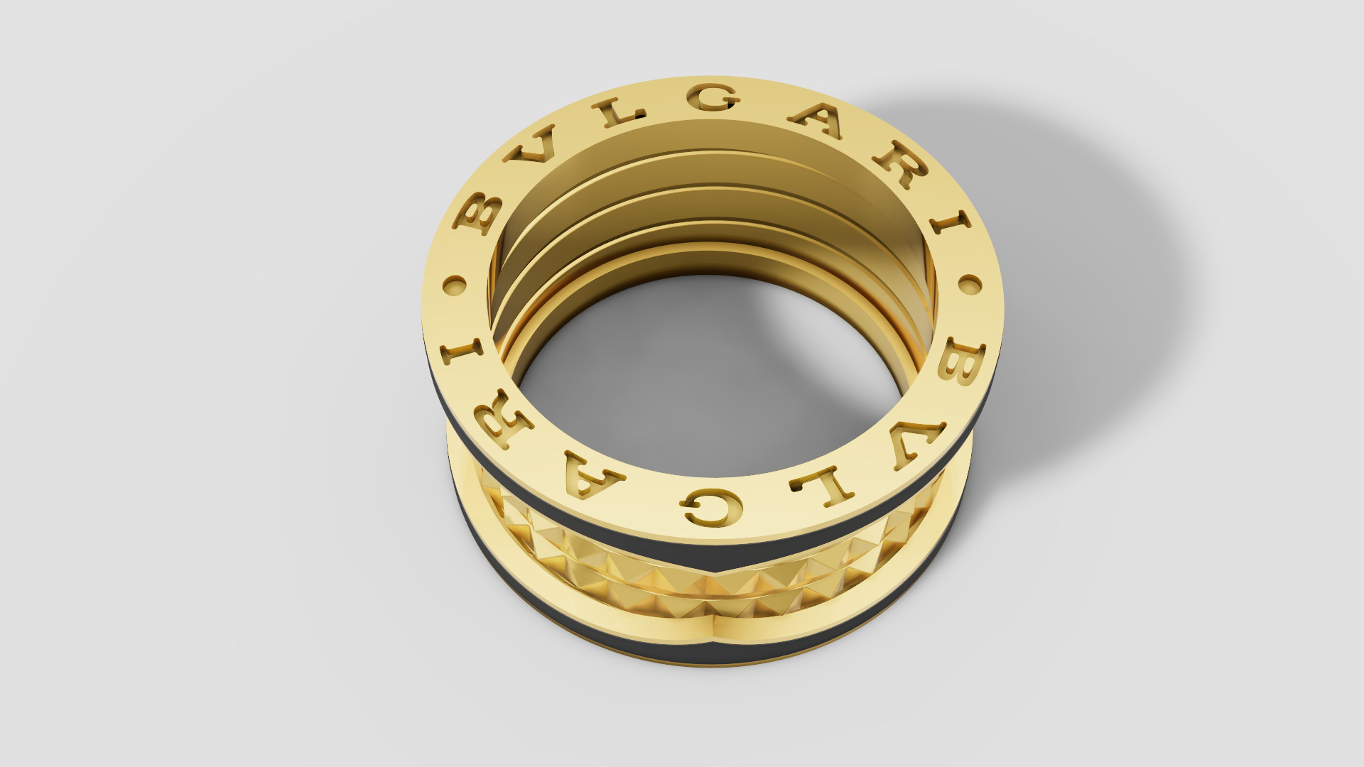 Bvlgari Ring 3D print model E 08 3D print model_12