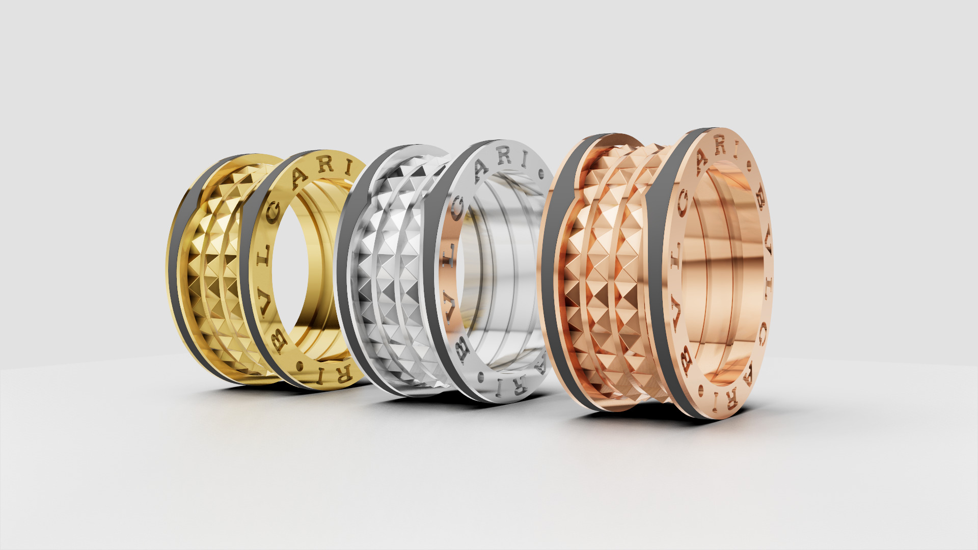 Bvlgari Ring 3D print model E 08 3D print model_1