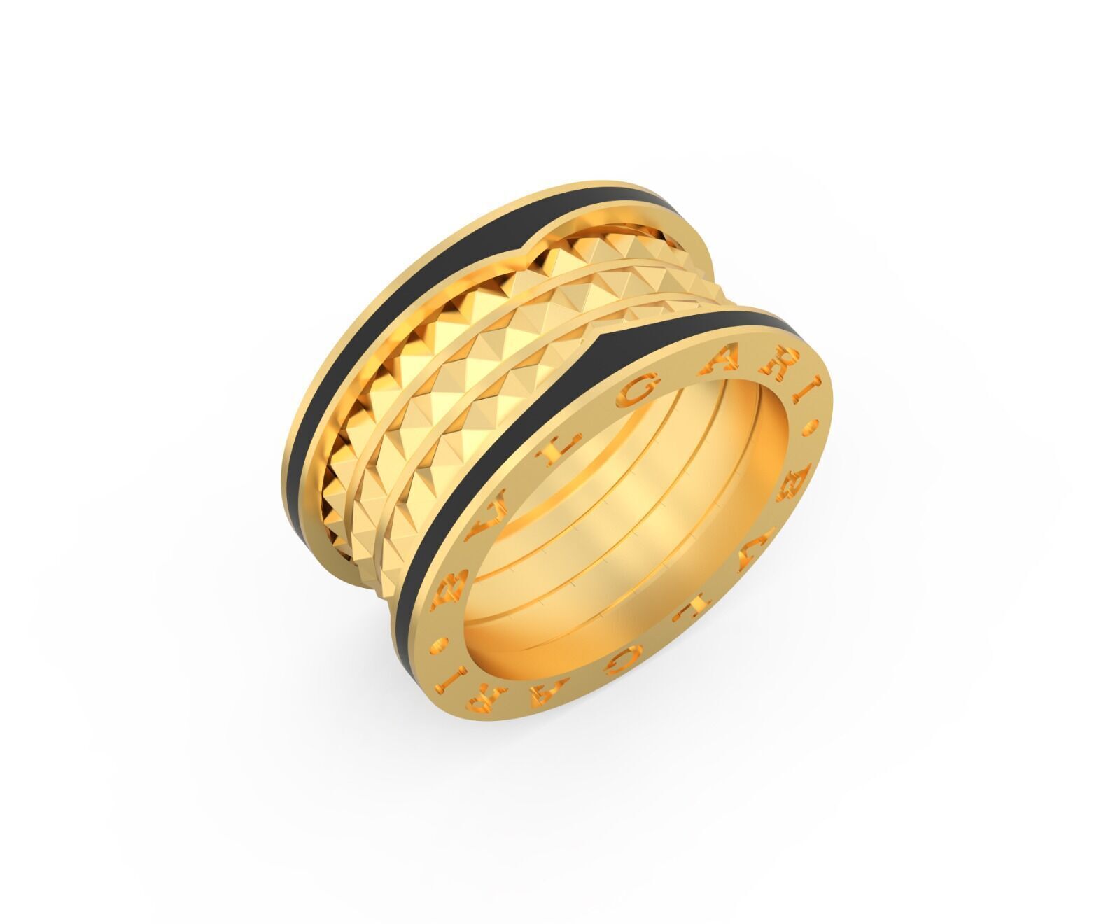 Bvlgari Ring 3D print model E 08 3D print model_2