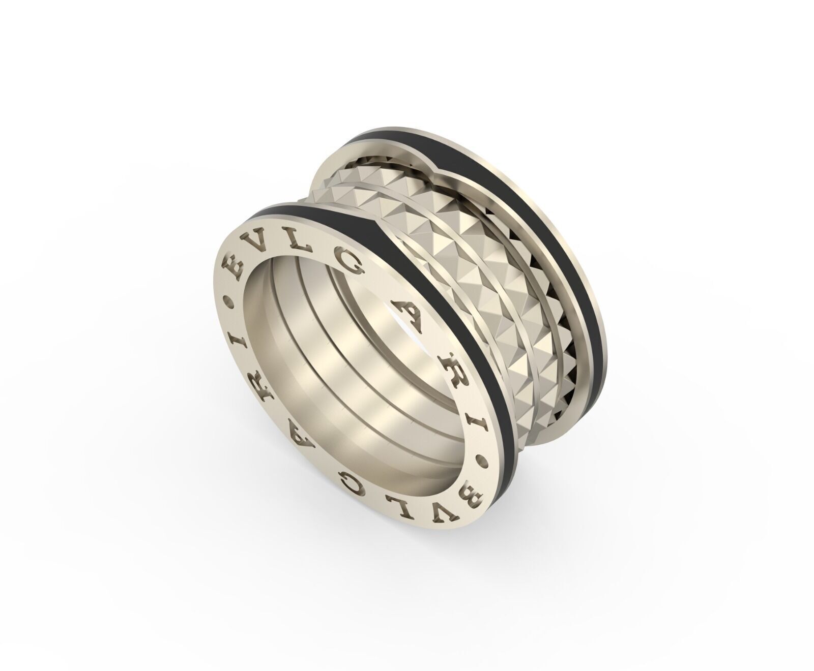 Bvlgari Ring 3D print model E 08 3D print model_4