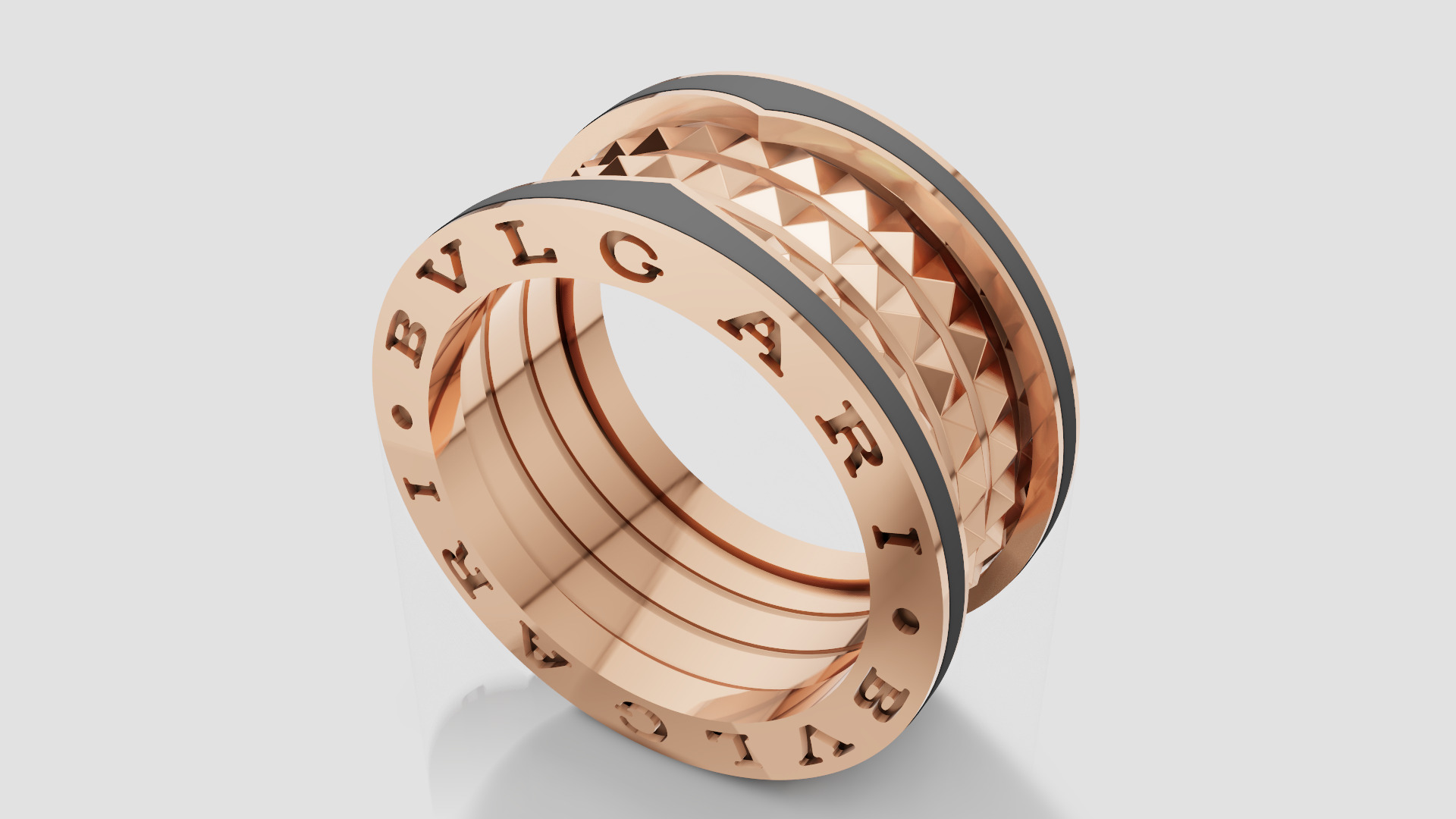 Bvlgari Ring 3D print model E 08 3D print model_21