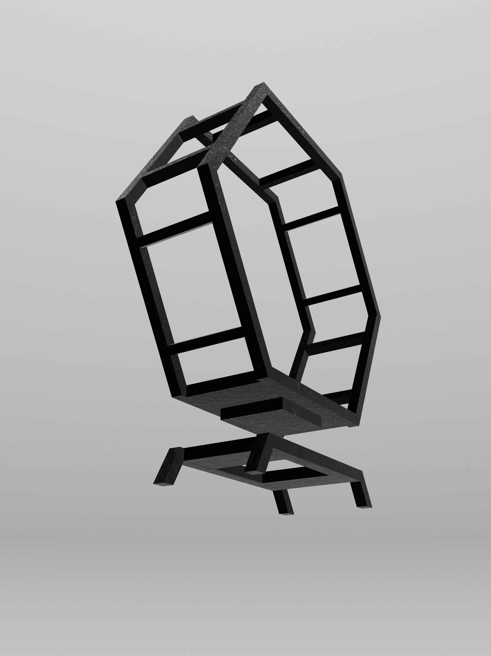 Modular Wheel Display Hex Pattern 3D print model_6