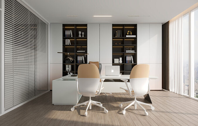  Office interior scene 46 3D model