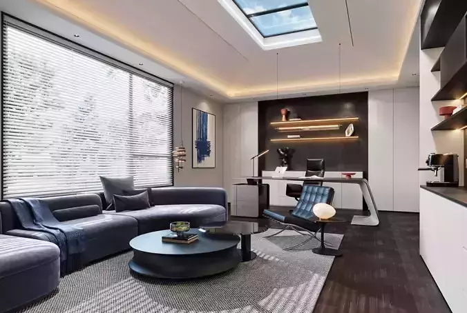  Office interior scene 47 3D model