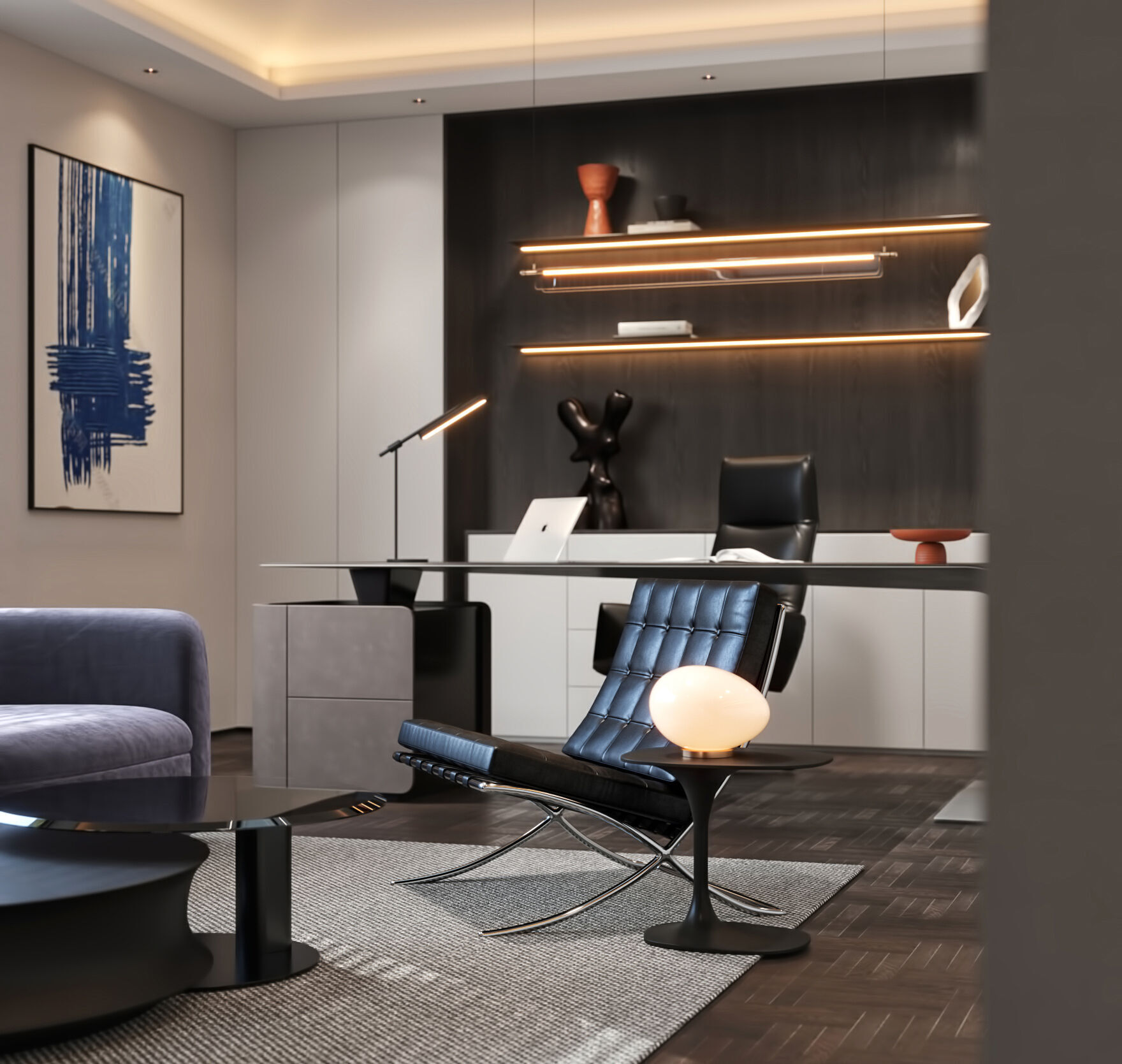  Office interior scene 47 3D model_5