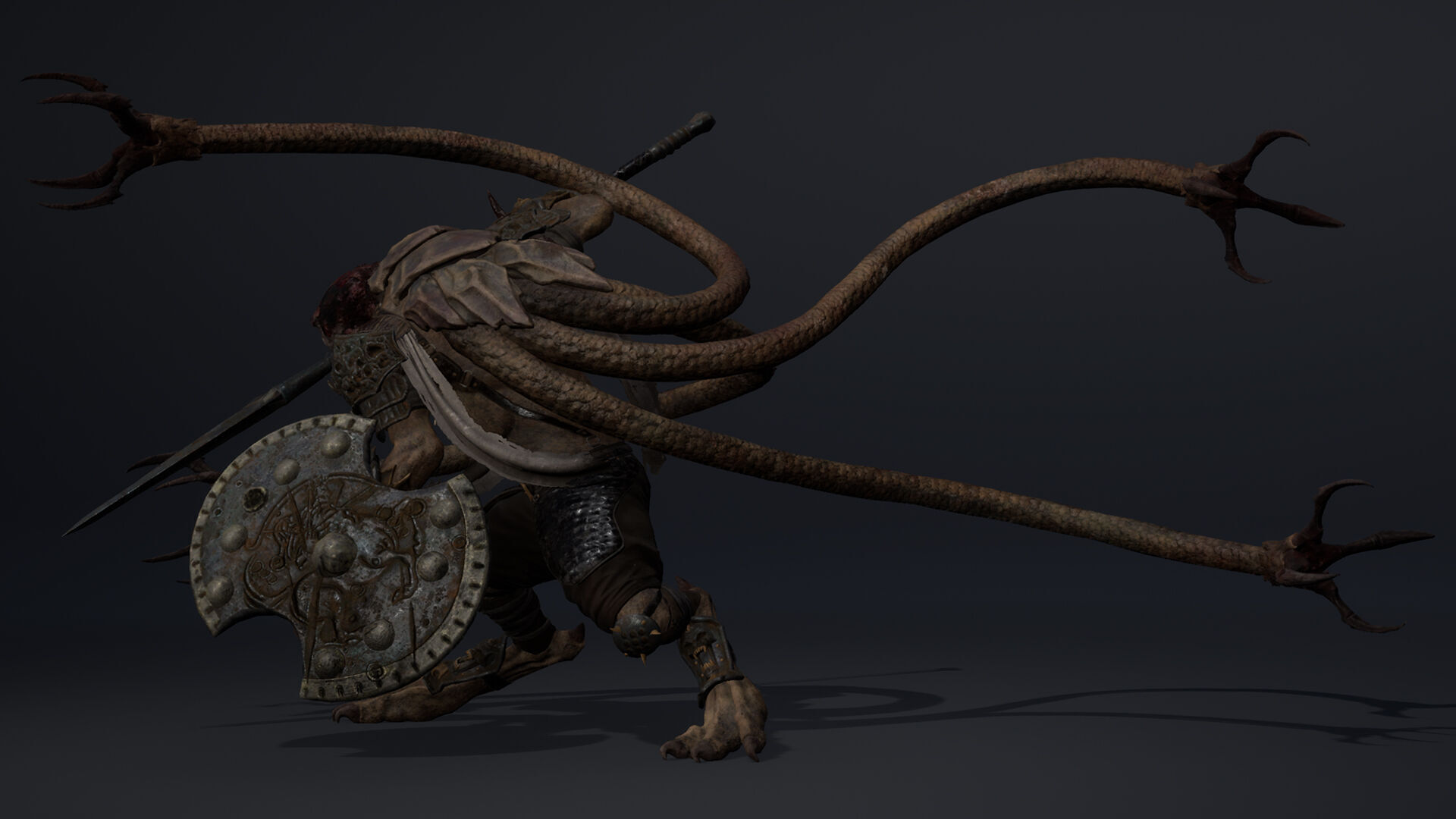 Gloom Spearman Low-poly 3D model_35