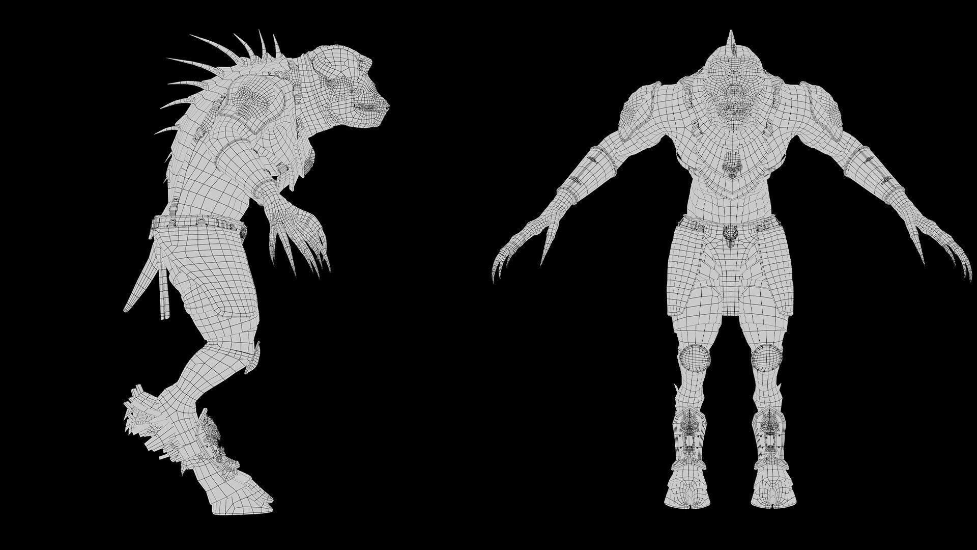 Gloom Spearman Low-poly 3D model_57