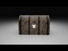 Wooden Chest Low-poly 3D model_1