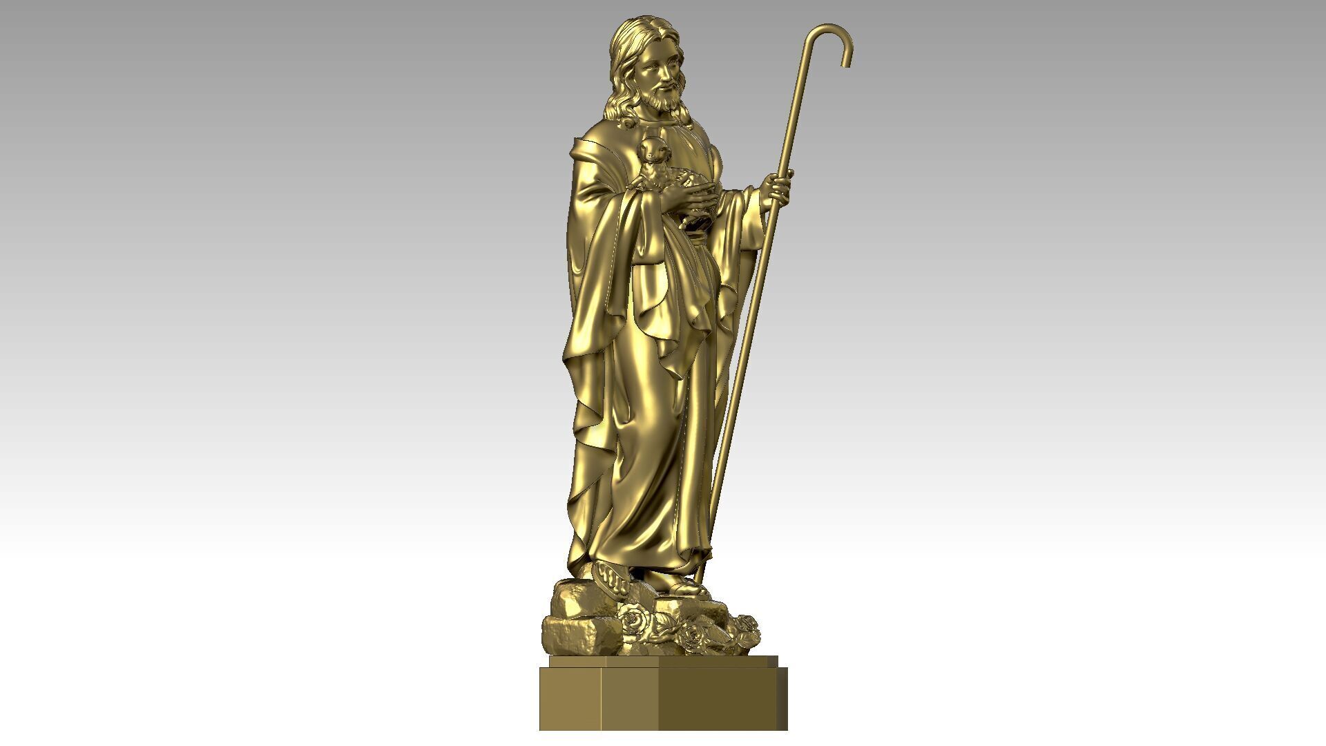 The Good Shepherd - Jesus Christ  3D print model_7