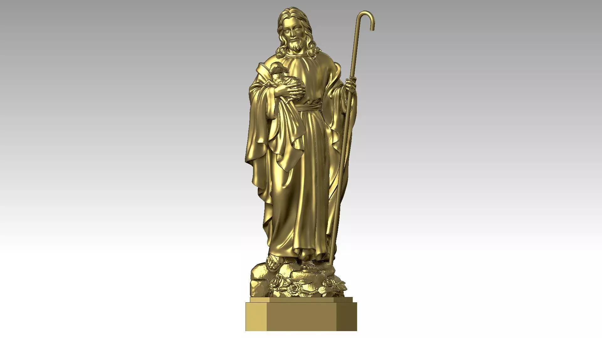 The Good Shepherd - Jesus Christ  3D print model_0