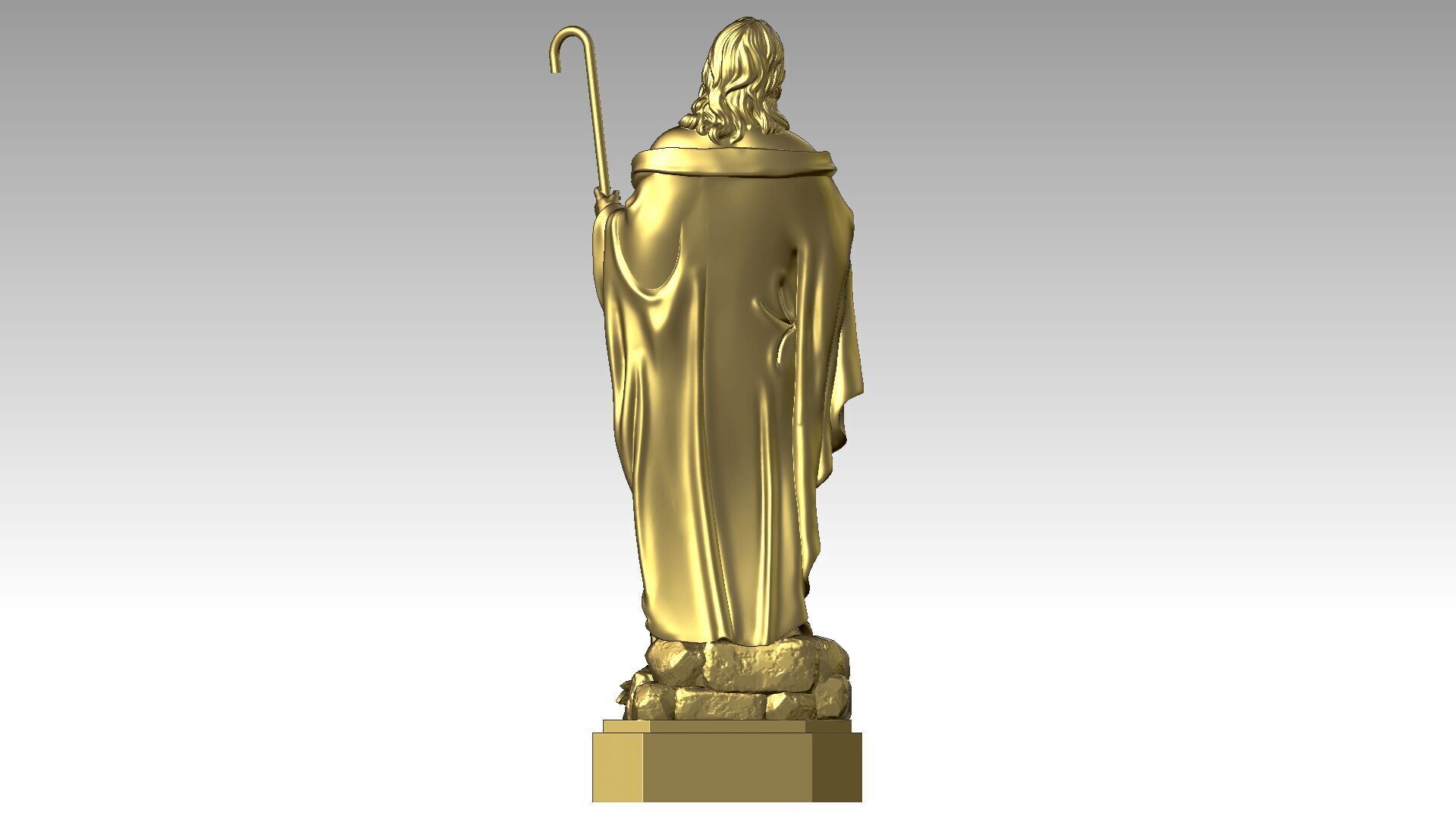 The Good Shepherd - Jesus Christ  3D print model_4