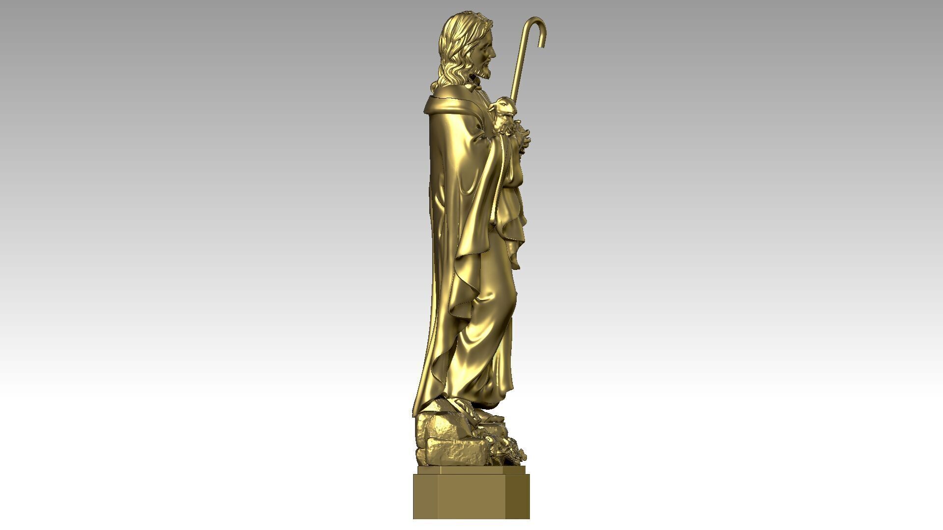 The Good Shepherd - Jesus Christ  3D print model_6