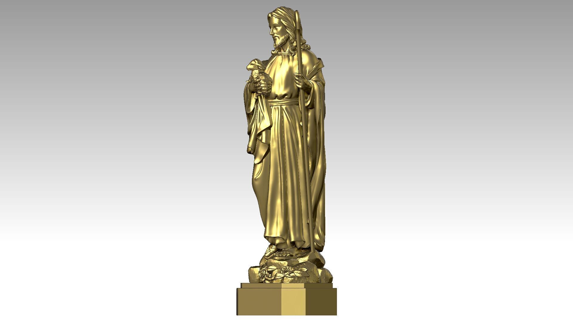 The Good Shepherd - Jesus Christ  3D print model_1