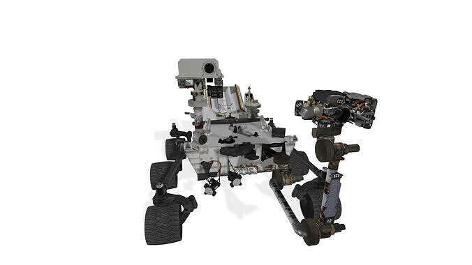 Mars Curiousity Rover 3D model