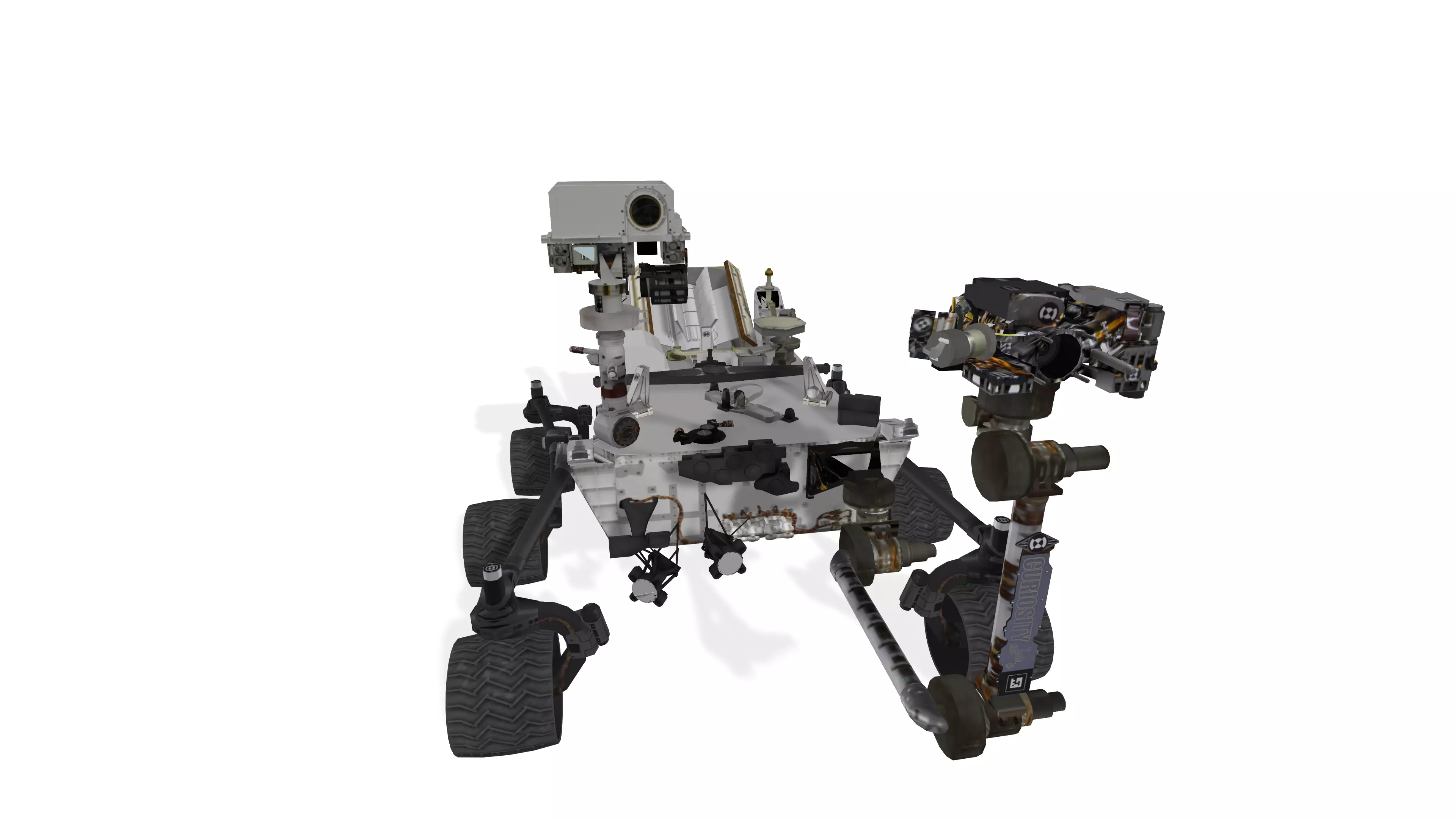 Mars Curiosity Rover Highly Detailed Scientific 3D Model 3D model
