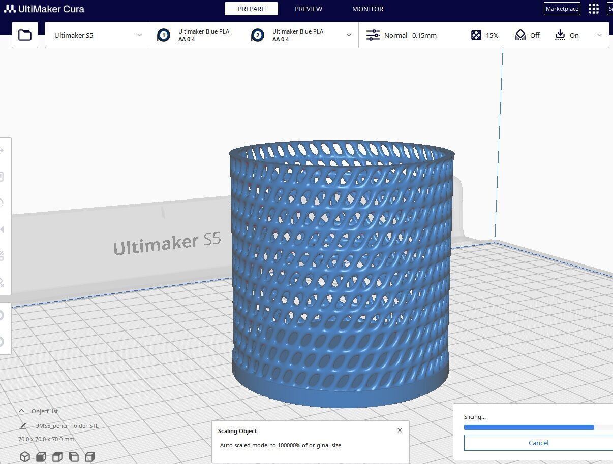 3d Printable Pencil Holder Free 3D print model_4