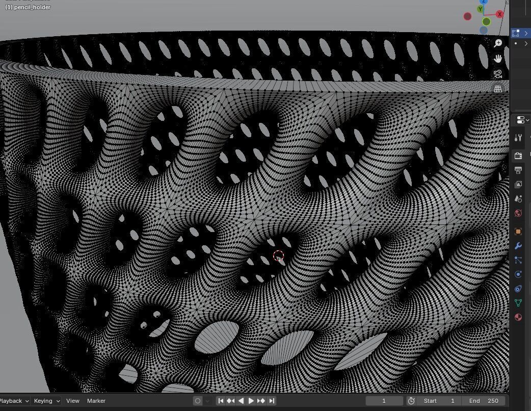 3d Printable Pencil Holder Free 3D print model_3