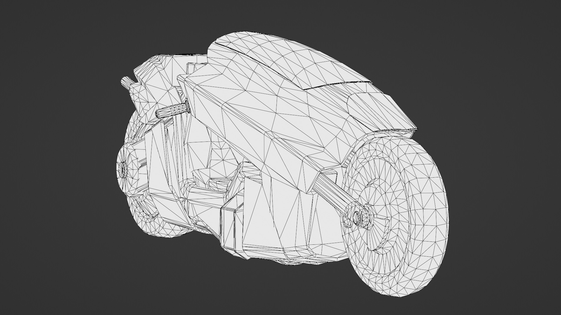 Free Akira Bike Futuristic Sci-Fi Motorcycle 3D Model Free low-poly 3D model_28