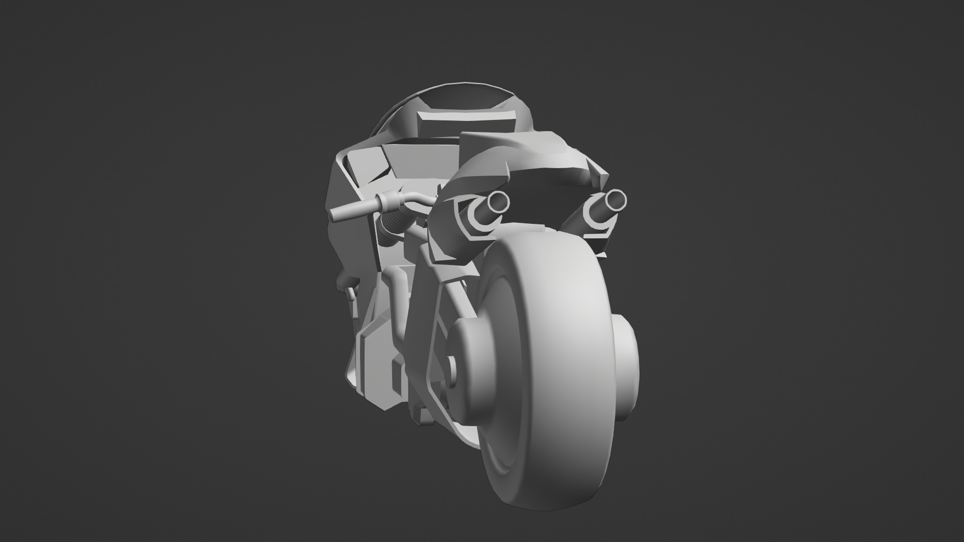 Free Akira Bike Futuristic Sci-Fi Motorcycle 3D Model Free low-poly 3D model_12