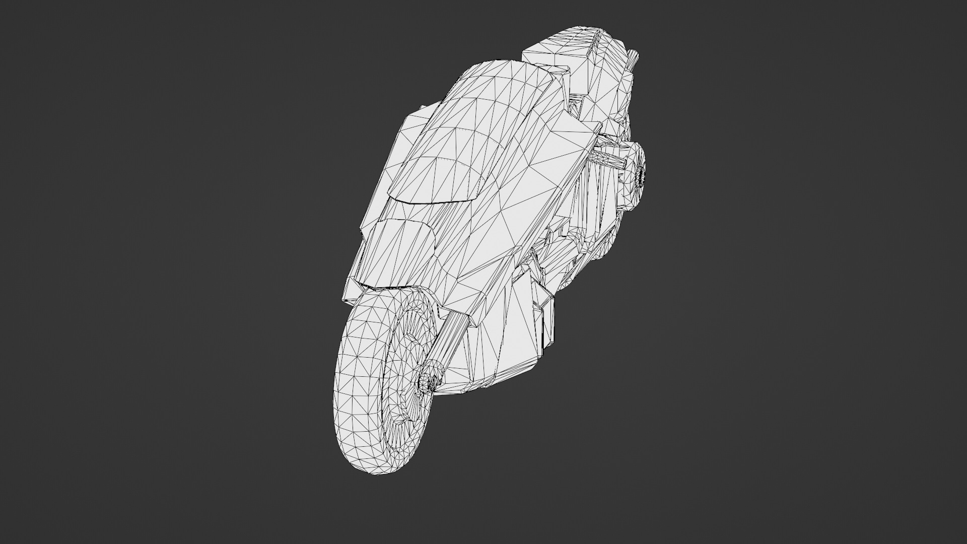 Free Akira Bike Futuristic Sci-Fi Motorcycle 3D Model Free low-poly 3D model_35