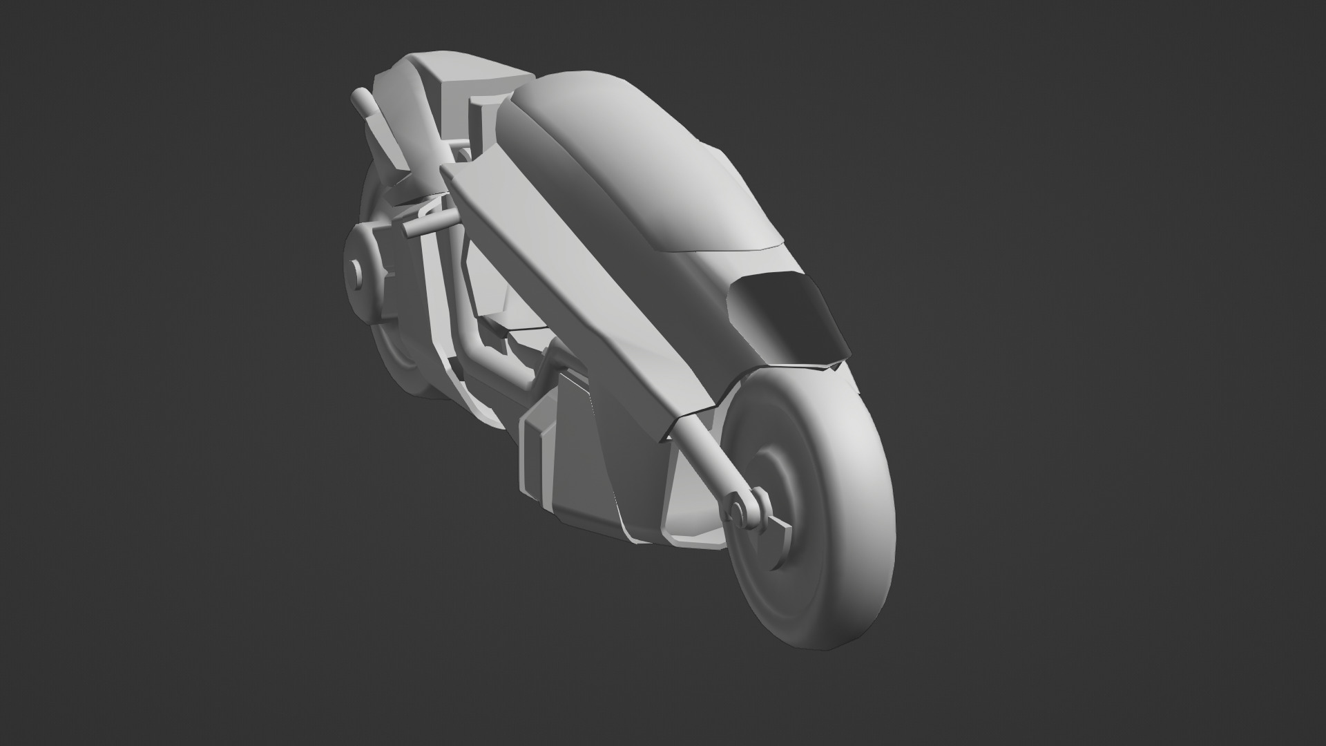 Free Akira Bike Futuristic Sci-Fi Motorcycle 3D Model Free low-poly 3D model_22