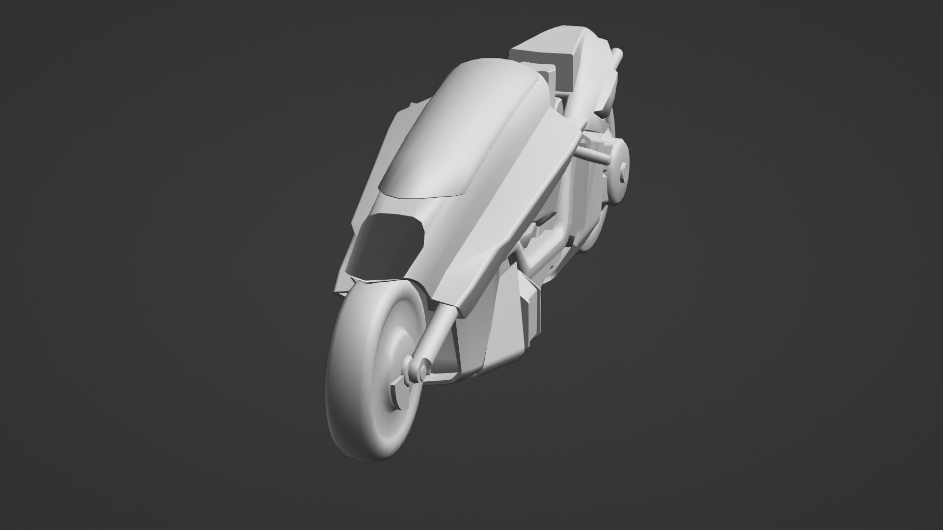 Free Akira Bike Futuristic Sci-Fi Motorcycle 3D Model Free low-poly 3D model_23