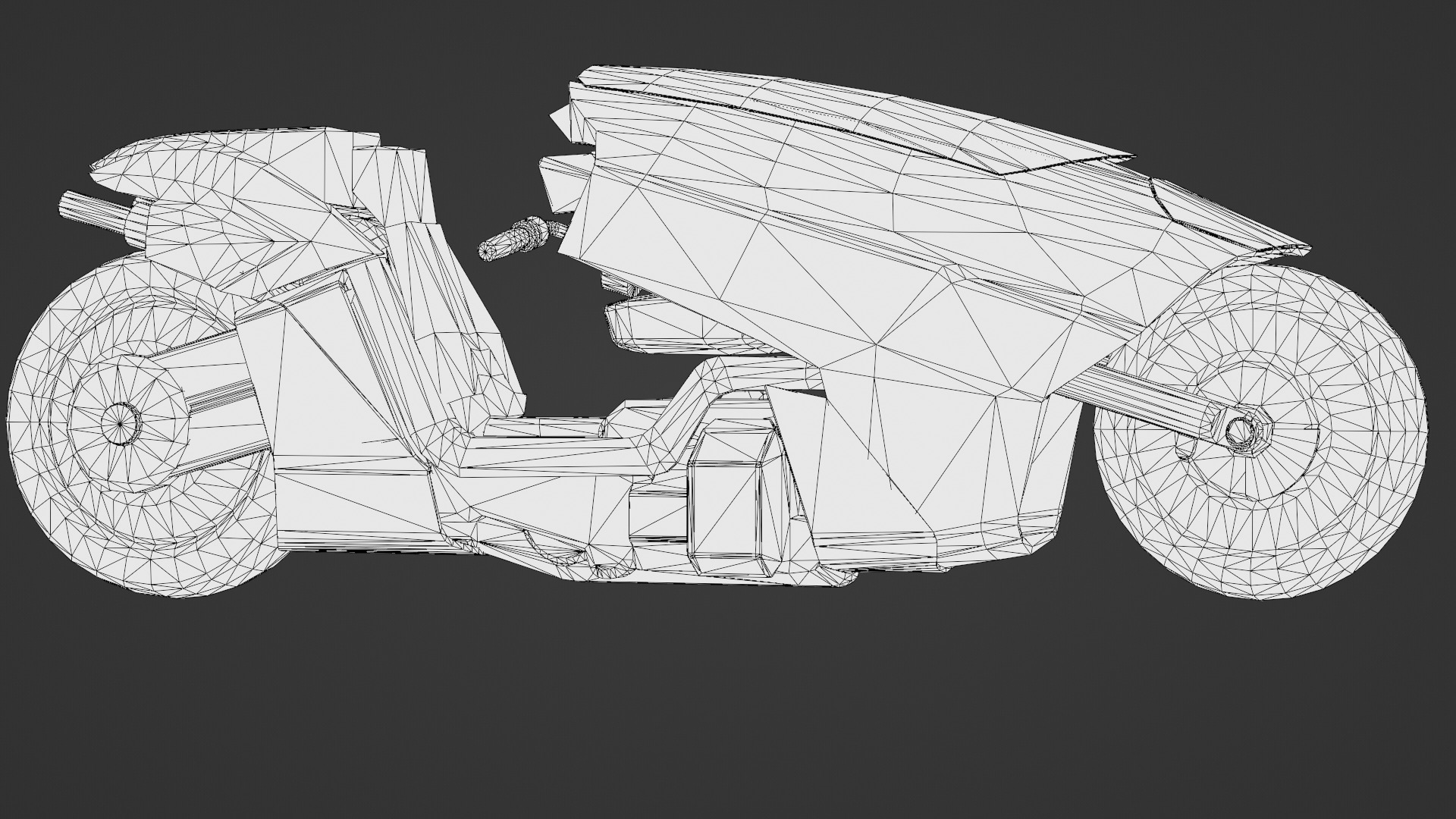 Free Akira Bike Futuristic Sci-Fi Motorcycle 3D Model Free low-poly 3D model_33