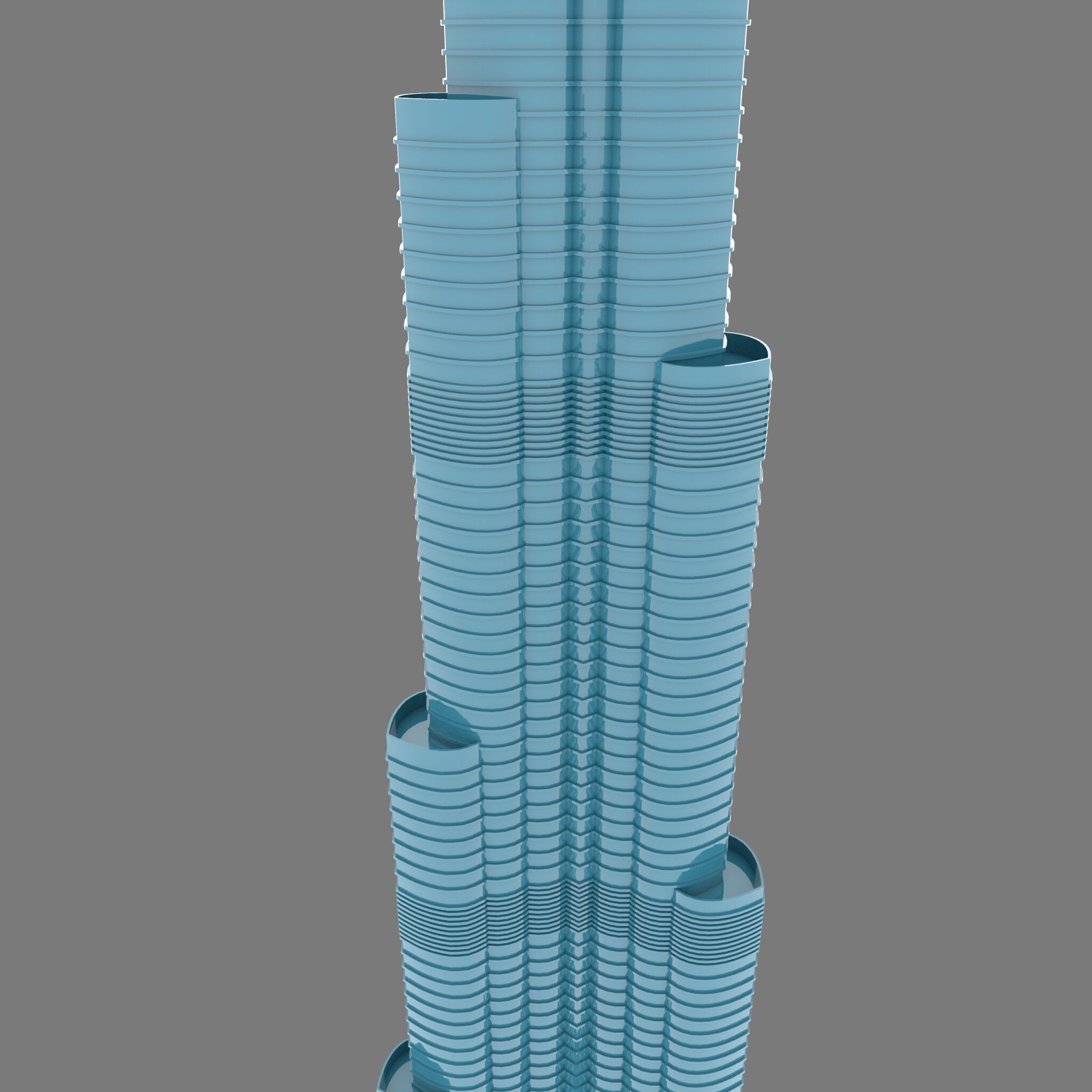 Burj Khalifa 3d Model  3D model_7