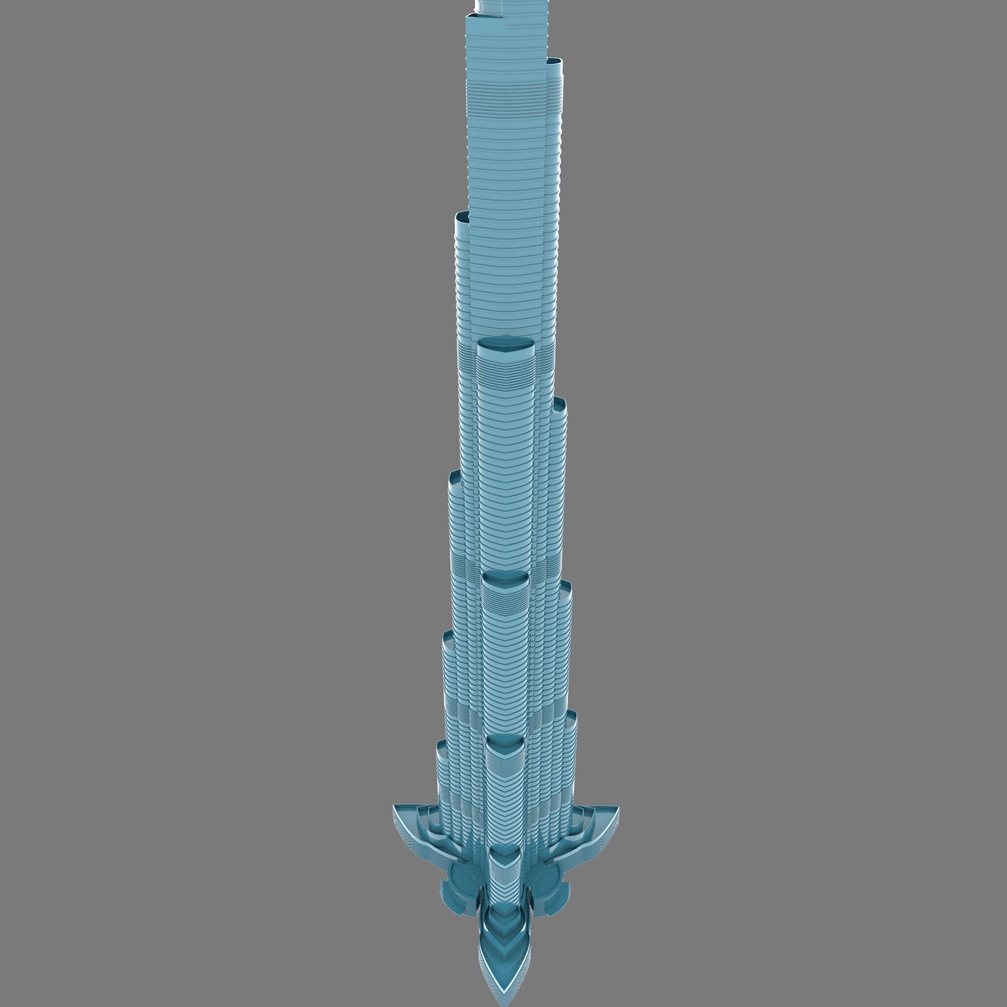 Burj Khalifa 3d Model  3D model_5