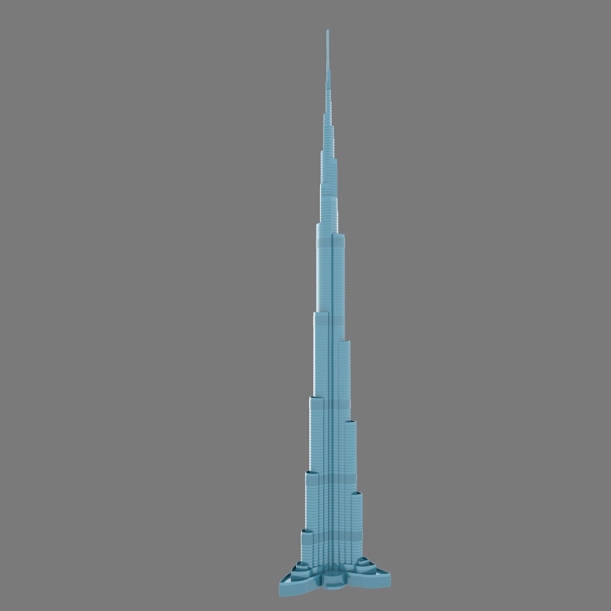 Burj Khalifa 3d Model  3D model_1