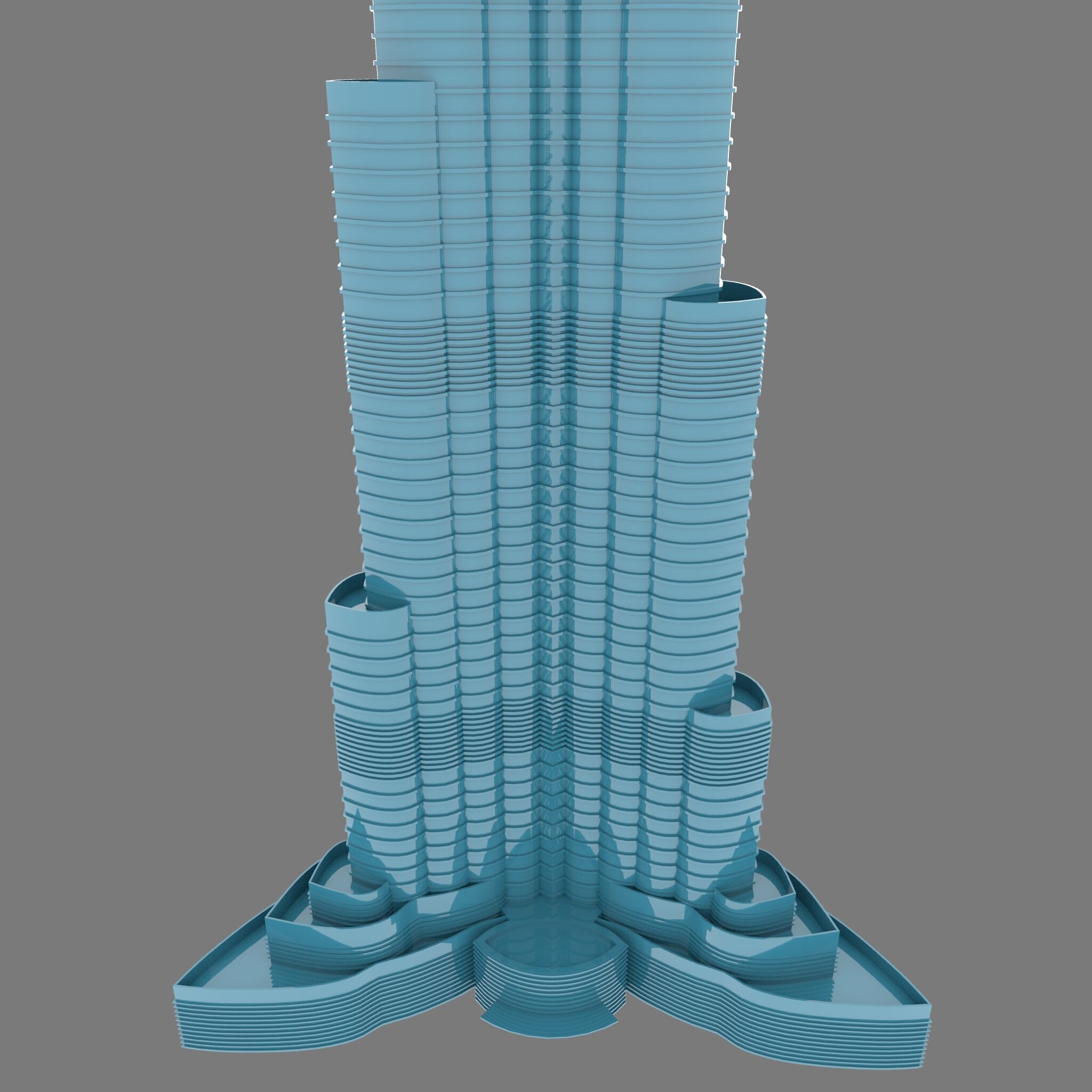 Burj Khalifa 3d Model  3D model_6