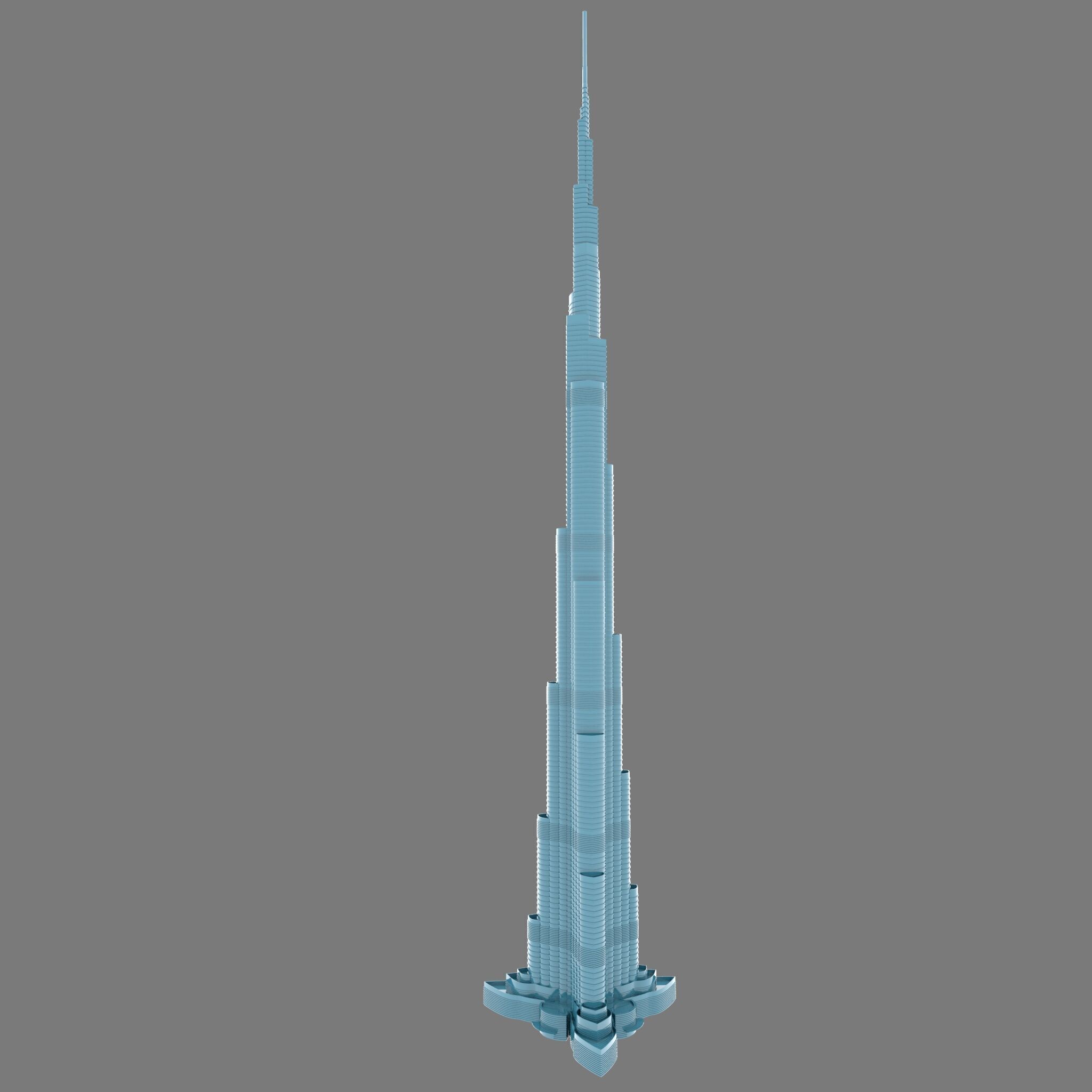 Burj Khalifa 3d Model  3D model_2