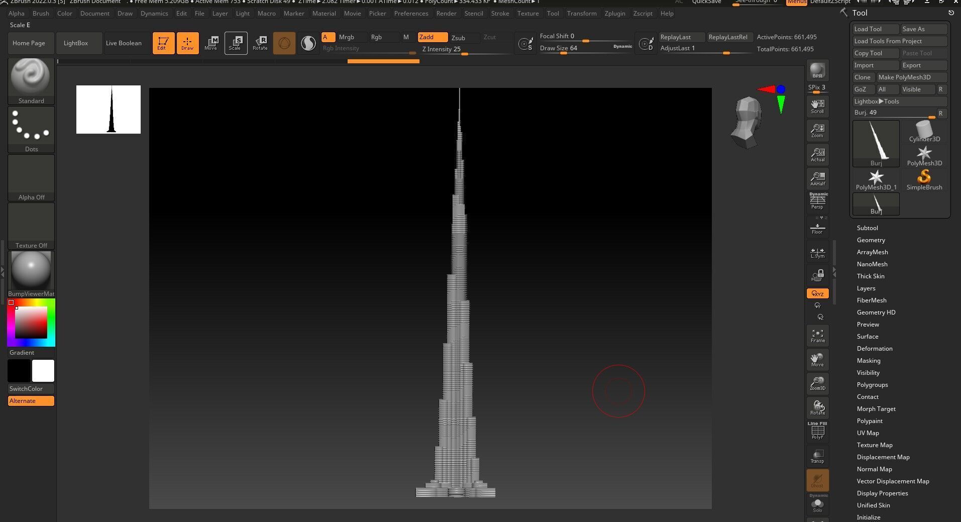 Burj Khalifa 3d Model  3D model_12