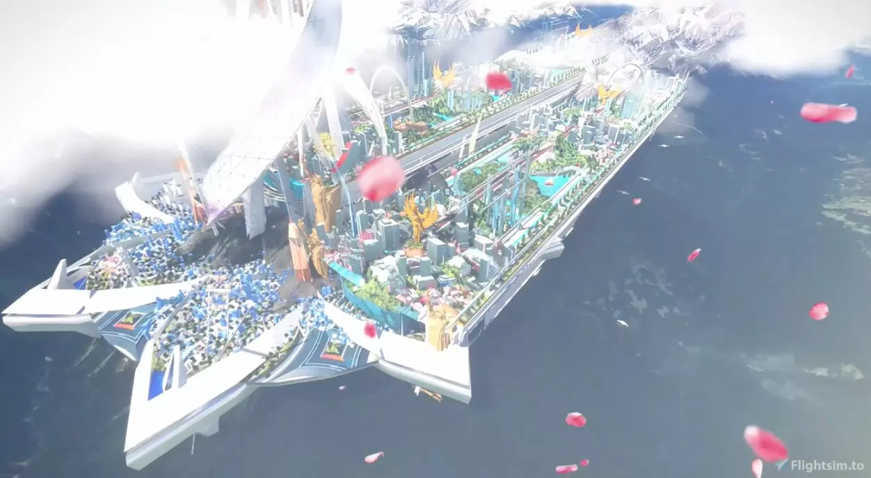 NEOM the Line - Section Low-poly 3D model_0