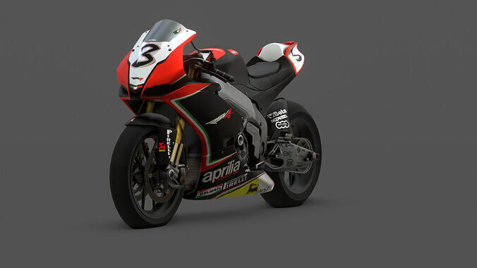 Aprilia RSV4 Factory Superbike 3D Model Low-poly 3D model
