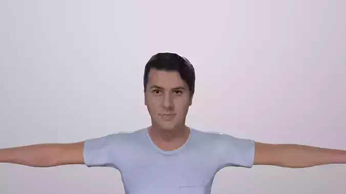 Realistic Male 3D Character