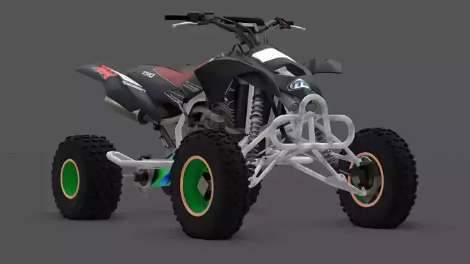 Blaze 450 Custom Dirt Racer 3D Model
