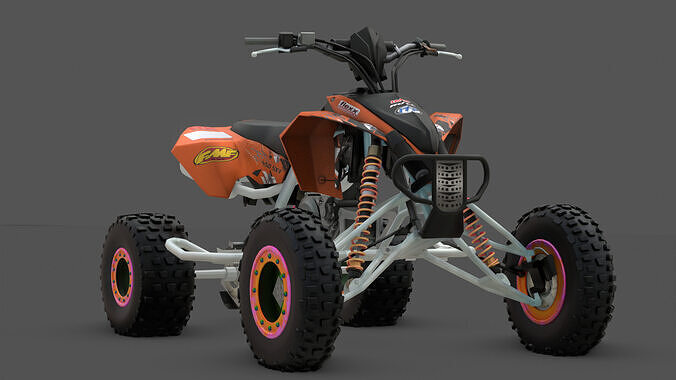  Burst 450FX  High-Speed Off-Road Bike 3D Model Low-poly 3D model