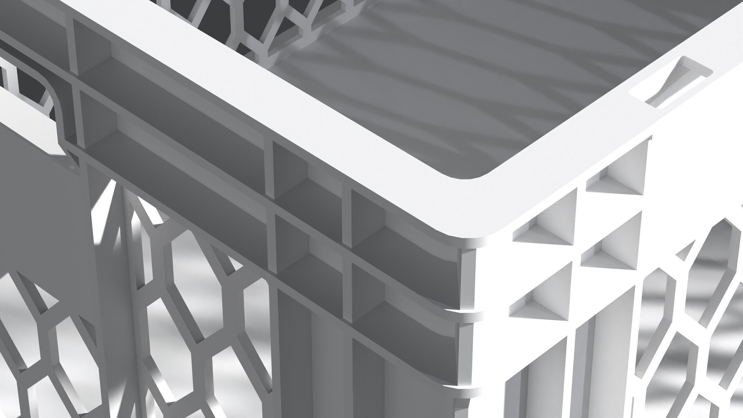 Plastic Crate 002 XL 3D model_4