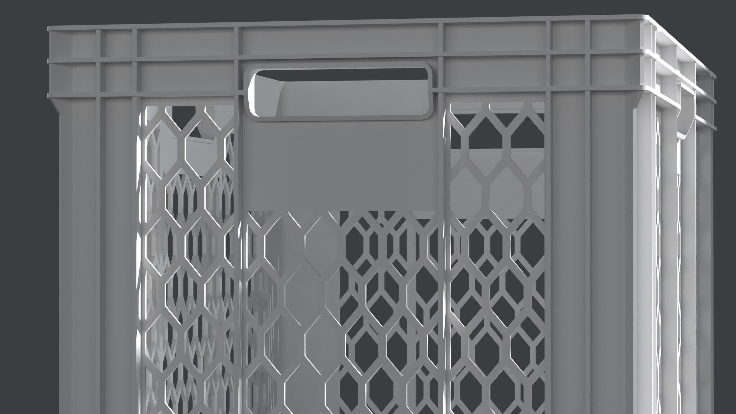 Plastic Crate 002 XL 3D model_6