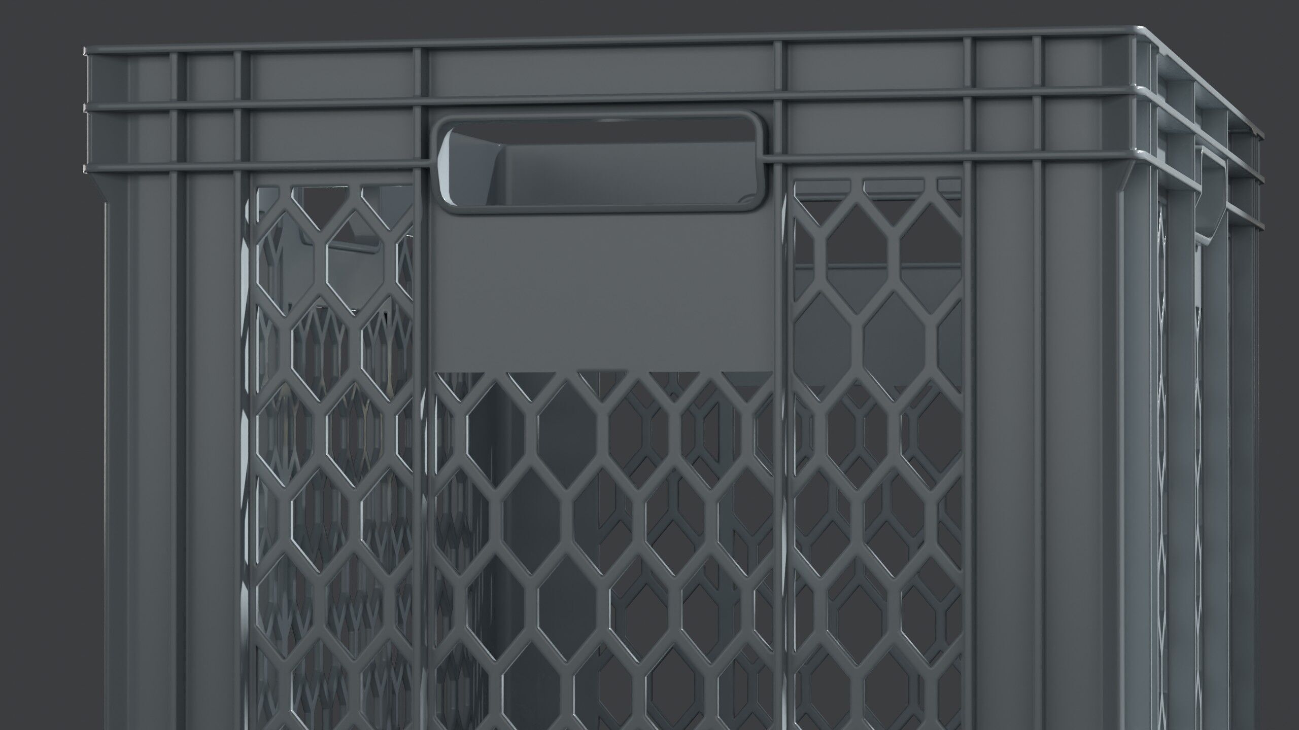 Plastic Crate 002 XL 3D model_5